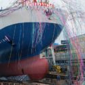 Mitsubishi Shipbuilding Holds Christening and Launch Ceremony in Shimonoseki for Large Ferry Built for Meimon Taiyo Ferry - featured