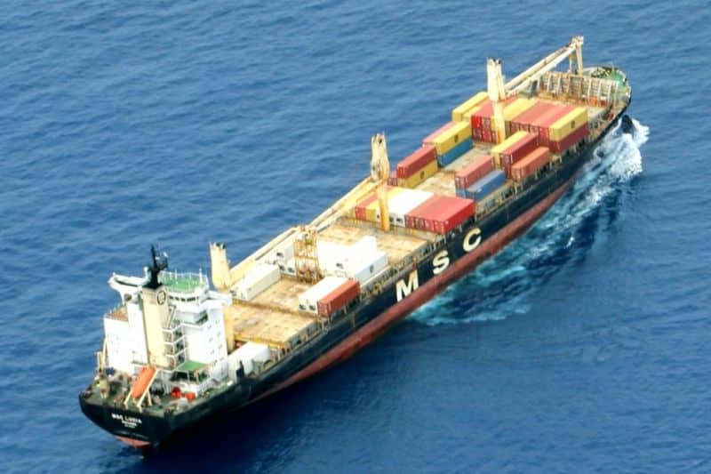 Panama-Flagged Cargo Vessel circled by pirates