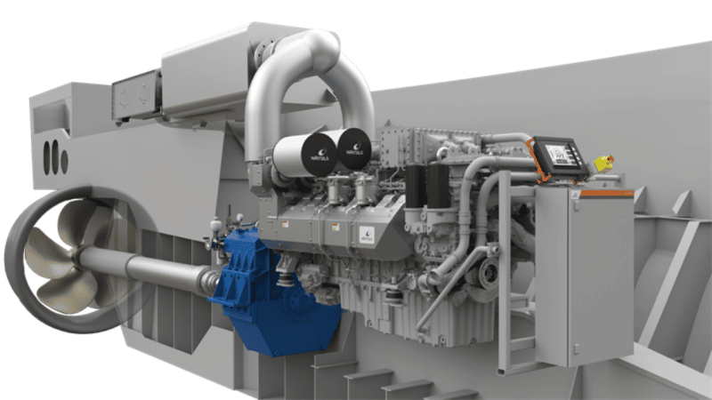 The Wärtsilä 14 engine with after-treatment systems has received commercial certification for EU stage V compliance. © Wärtsilä Corporation