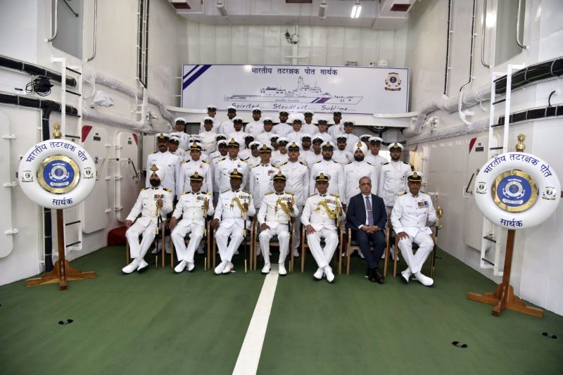 indigenously built Indian Coast Guard Ship ‘Sarthak’ was commissioned