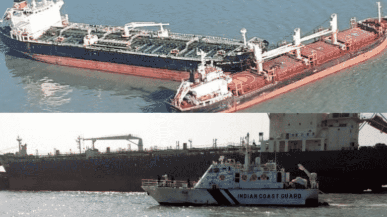 Photos: 2 Cargo Vessels Collide In Gulf Of Kutch Of Gujarat, India