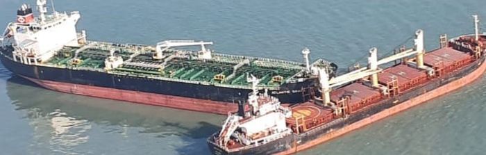 2 Cargo Vessels Collide In Gulf Of Kutch Of Gujarat, India
