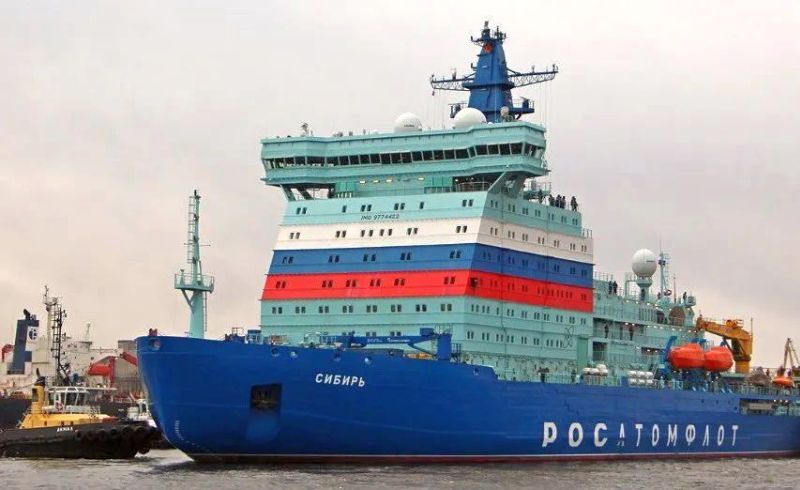 first serial nuclear-powered icebreaker of project 22220 Siberia - sea trials