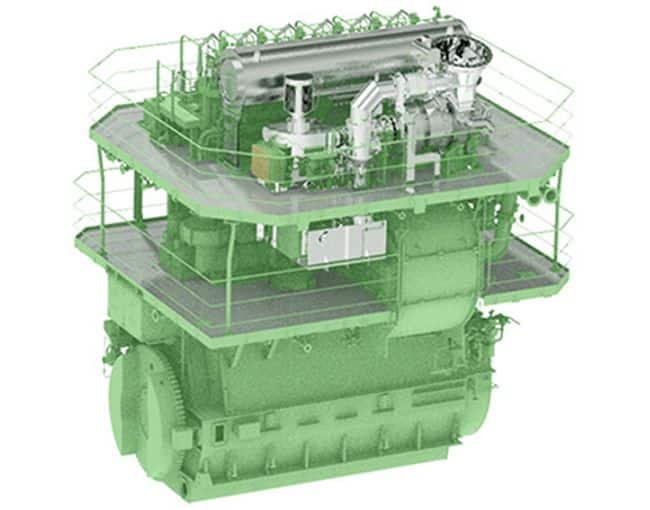 3D-view of hydrogen-fueled engine