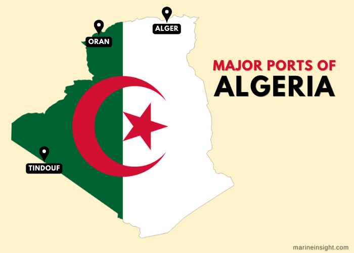 Algeria Ports Map