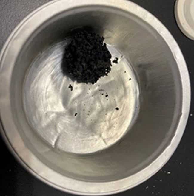 Carbon products, recovered from collected microplastics,