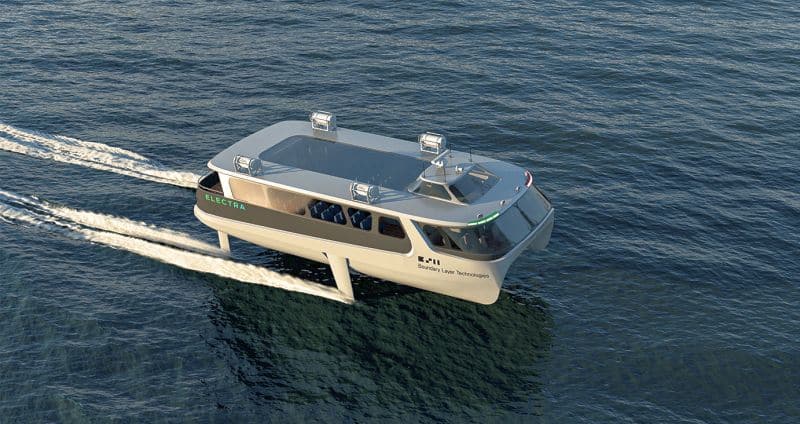 First Ever Fully Electric Hydrofoiling Ferry Concept Design