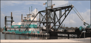 Pre-accident photo of dredge vessel Waymon Boyd.
