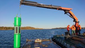 Stockholm fairway smart buoy powered by solar energy