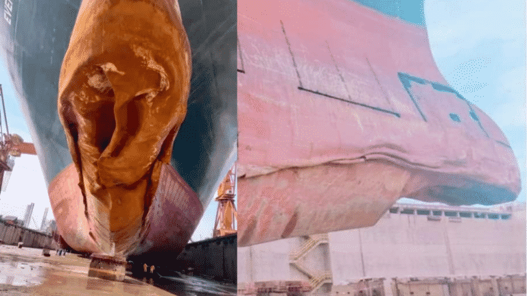 Ship That Blocked Suez Canal Arrives For Repair With A Busted Bulbous Bow