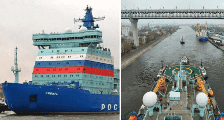Photos: One Of World’s Largest & Most Powerful Nuclear Icebreakers Out For Sea Trials