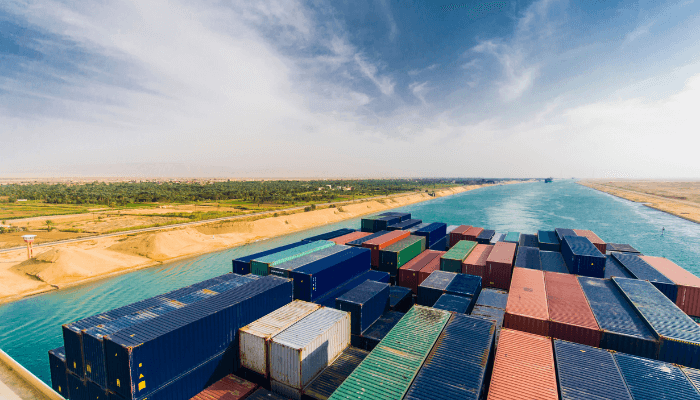 suez canal containership