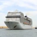 Cruise ship transiting via Suez Canal