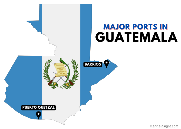 Guatemala Ports Map