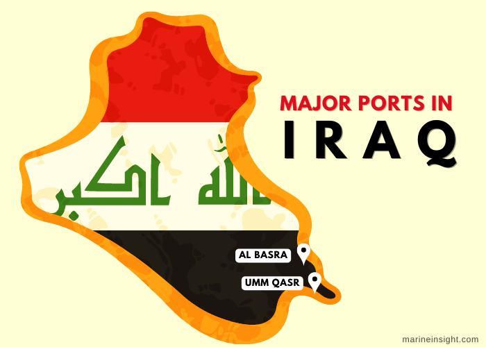 Iraq Ports Map