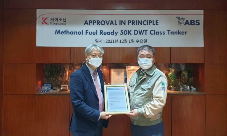 ABS Awards AiP For K Shipbuilding’s Methanol-Ready Design