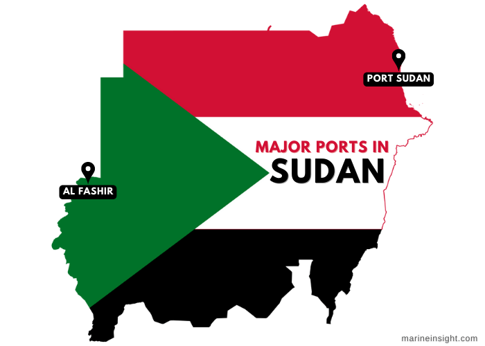 Sudan Ports Map