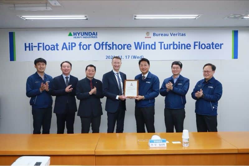 The certificate was delivered to Seon Mook LIM, Executive Vice President of HHI, by Christophe CAPITANT, Chief Country Executive of BV Korea, at a ceremony hosted by HHI Offshore & Industrial Division in Ulsan, Republic of Korea.