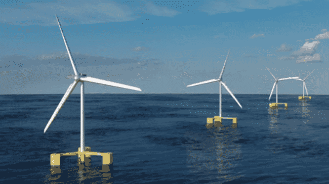 The offshore floating wind substructure “Hi-Float” is designed to support a 10MW wind turbine