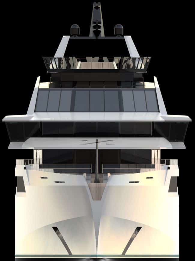 Artist illustration of Northern Xplorer zero-emission cruise ship.