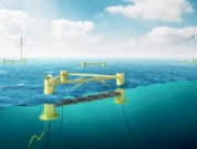 Floating mWaveTM co-located or integrated with Floating Wind Turbines to optimise seabed lease area utilisation, maximise marine energy generation capacity and reduce the cost of energy