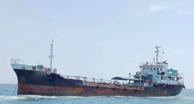 39m tanker Ship seized by MMEA