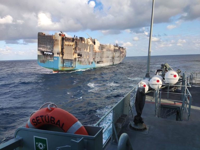 Car Carrier ‘Felicity Ace’ Sinks After Burning For Days [Photos]