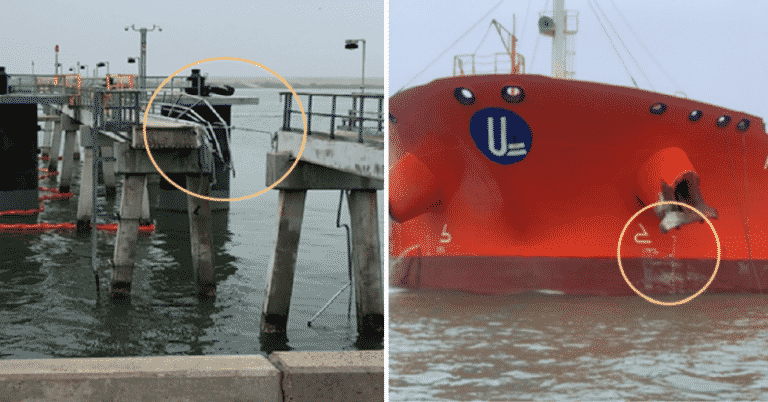 Engine Start Issues Led To Contact Of Oil Tanker With Loading Dock