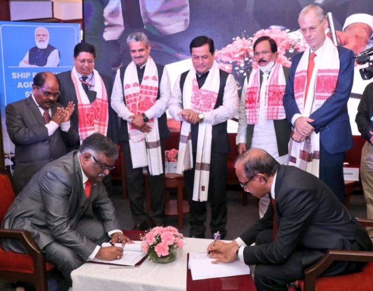 Historic Agreement Inked For Construction Of India’s Largest Dredger To Be ‘Made In India’