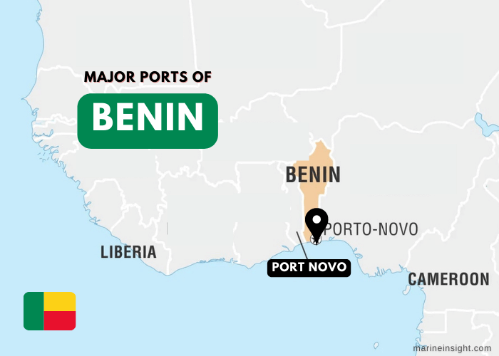Ports in Benin Map