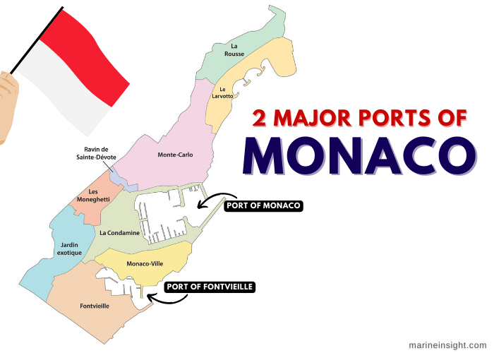 Ports in Monaco Map