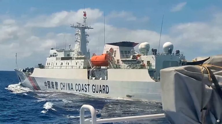 Watch: Philippine Coast Guard Reports Chinese Coast Guard For Close Distance Maneuvering