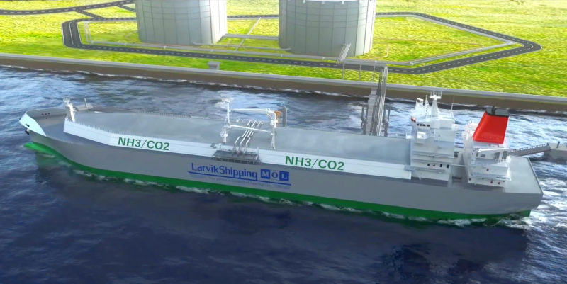 NH3 CO2 Carrier MOL Larvik Shipping