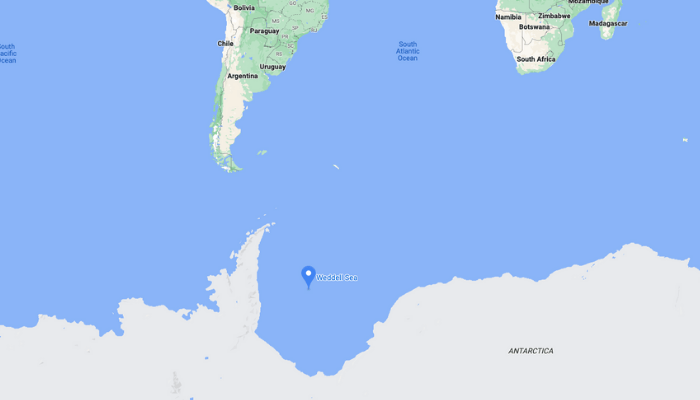 Weddell sea map