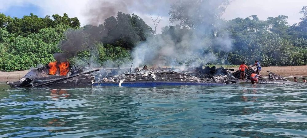 fire on board passenger vessel