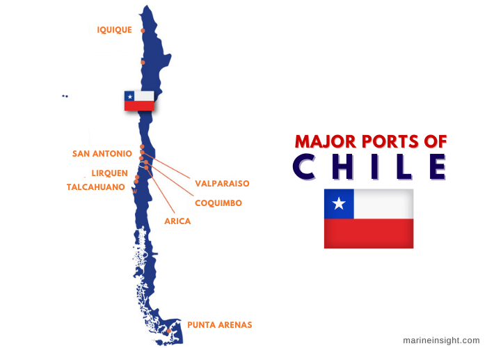 Chile Ports Map