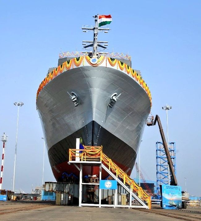 Indian Navy Launches Second Survey Vessel 'Nirdeshak' [Photos]