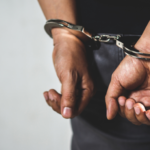 Arrested handcuffs representation