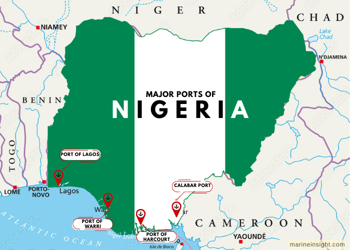 Nigeria Ports Map