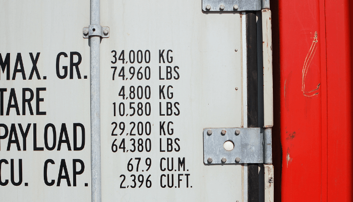 Shipping Container Numbers