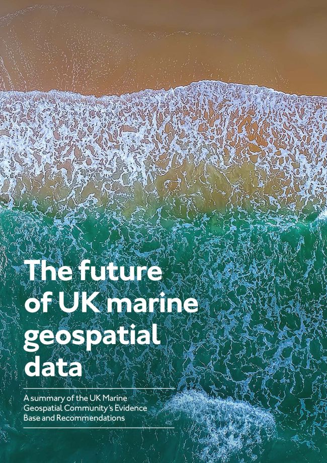 The future of UK marine geospatial data study cover