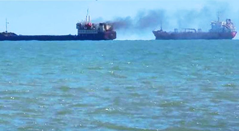 Turkish ship fire