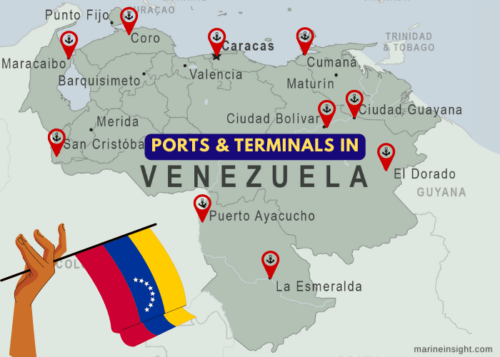 Venezuela Ports Map