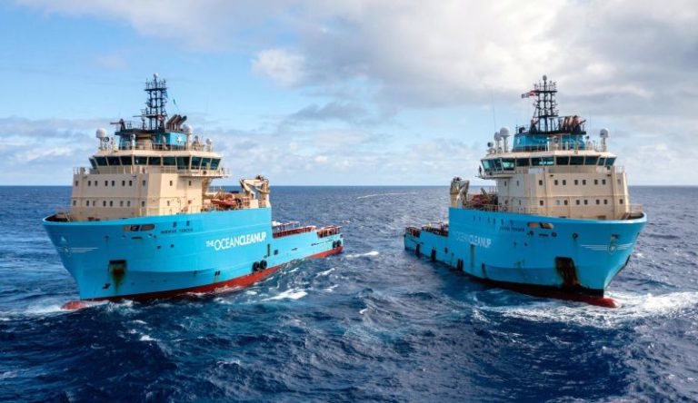 Maersk Supply Service Vessels Will Continue To Support The Ocean Cleanup For Another Year