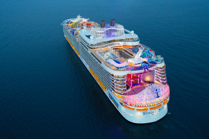 World’s Largest Cruise Ship ‘Wonder Of The Seas’ Arrives For European Debut