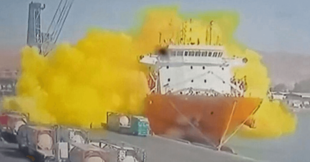 Toxic Gas Leakage At Jordan's Aqaba Port
