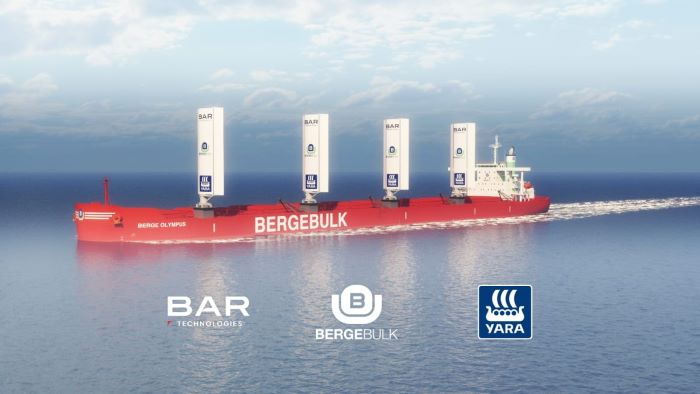 Bulk Carrier Berge Olympus To Sail With WindWings In 2023