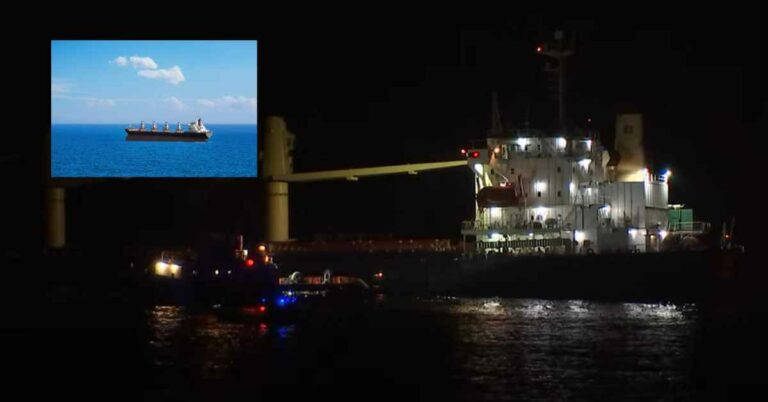 Video: Bulk Carrier At Risk Of Sinking Following A Collision In Catalan Bay, Gibraltar