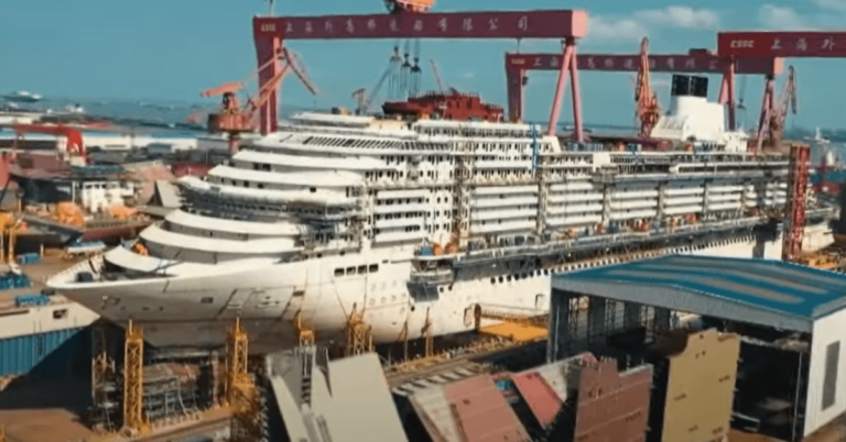 Watch: Construction Starts On China’s Second-Largest Cruise Vessel