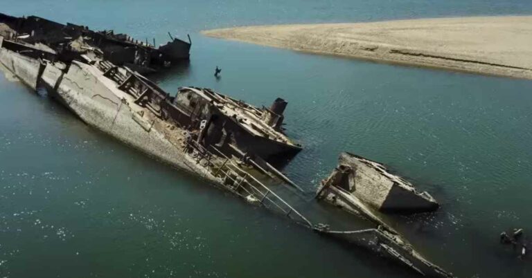 Video: Europe’s Drought Exposes WWII Ships, Prehistoric Stones, And Bombs